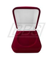 Бархатный футляр для золотой медали, с ложементом и углублением под медаль (арт. 61007)