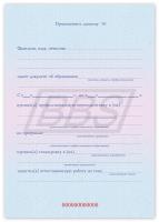 Приложение к диплому о профессиональной переподготовке, формат А5 (арт. 31007)