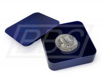 Серебряная медаль "За особые успехи в учении" в пластиковом футляре с бархатным ложементом (ВИД 2) (арт. 61027)