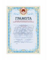 Грамота призера муниципального этапа Всероссийской олимпиады школьников (арт. 51020)