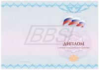 Бланк диплома о профессиональной переподготовке "Универсальный, Вид 3" (пустой), без обложки (арт. 31030)