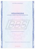 Приложение к диплому о профессиональной переподготовке, формат А4 (арт. 31008)