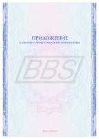 Приложение к диплому о профессиональной переподготовке А4 "Вид 2" (без таблицы) (арт. 31033)