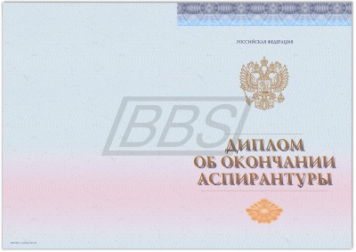 Бланк диплома об окончании аспирантуры, без обложки (арт. 71010)