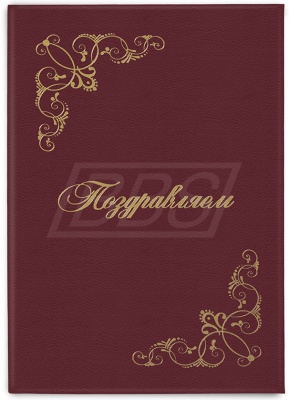Папка адресная «Поздравляем» (арт. 90012)