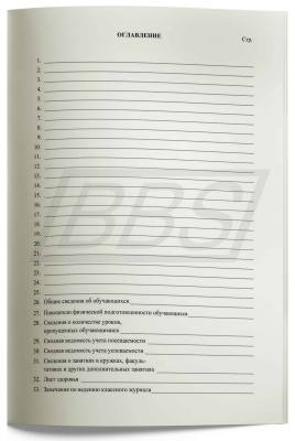 Классный журнал 10-11 класс, 184 стр. (арт. 15012)