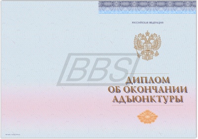 Бланк диплома об окончании адъюнктуры, без обложки (арт. 71013)