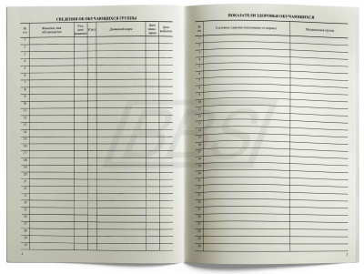Журнал группы продленного дня, 40 стр. (арт. 15007)