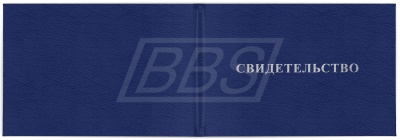 Удостоверение "Свидетельство", без вклейки (арт. 22006)