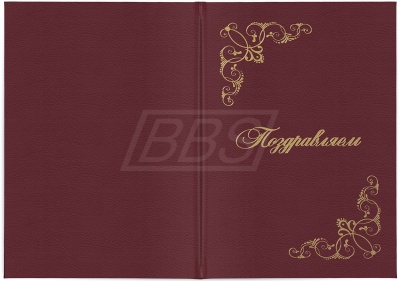 Папка адресная «Поздравляем» (арт. 90012)
