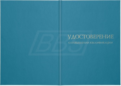 Твёрдая обложка к бланку удостоверения о повышении квалификации (арт. 32003)