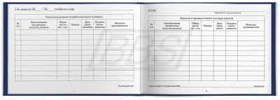 Зачетная книжка ВПО (арт. 71037)