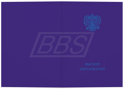 Папка для приложения к диплому о высшем образовании без отличия (формат АЗ), синяя (арт. 71051)